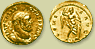 Allectus Gold aureus 293-296 AD